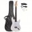 Exquisite Rosewood Fingerboard White Electric Guitar - High-Quality Instrument with Smooth Playability and Rich Tones - Perfect for Beginners and Professionals Alike