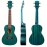 GECKO Concert Ukulele Mahogany 23 Inch - Beginner Kit with Gig Bag, Strap, Nylon Strings, Picks, Cloth