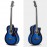 4 String Electric Acoustic Bass Guitar W/ 4-Band Equalizer Blue