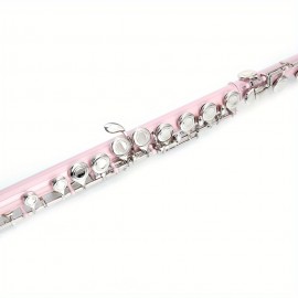 Pink 16-hole C-tone closed-hole copper flute+bar+cleaning cloth+lubricant+screwdriver