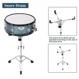 MCH 22 inch Drum Kit for Adults Beginner with Pedal Cymbals Stands Stool and Sticks, Blue