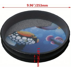 Sound Drum Percussion Wave Bead Ocean Hand Drum With Hardwood Sea Drum Musical Instrument Percussion 253mm/9.96inch (Diameter) For Party