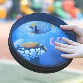 Sound Drum Percussion Wave Bead Ocean Hand Drum With Hardwood Sea Drum Musical Instrument Percussion 253mm/9.96inch (Diameter) For Party