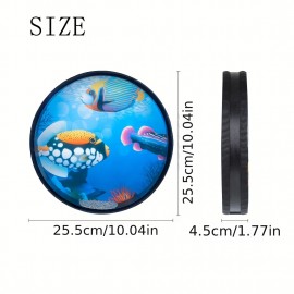 Sound Drum Percussion Wave Bead Ocean Hand Drum With Hardwood Sea Drum Musical Instrument Percussion 253mm/9.96inch (Diameter) For Party