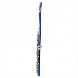 Blue 16-hole C-closed Hole White Copper Flute + Bar + Cleaning Cloth + Lubricant + Screwdriver