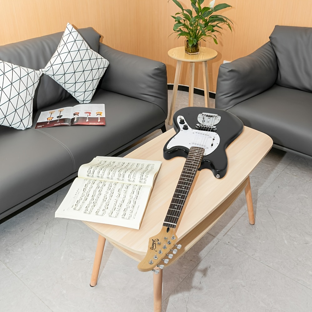 full size 6 string s s pickup gmf electric guitar with bag strap connector wrench tool black details 9
