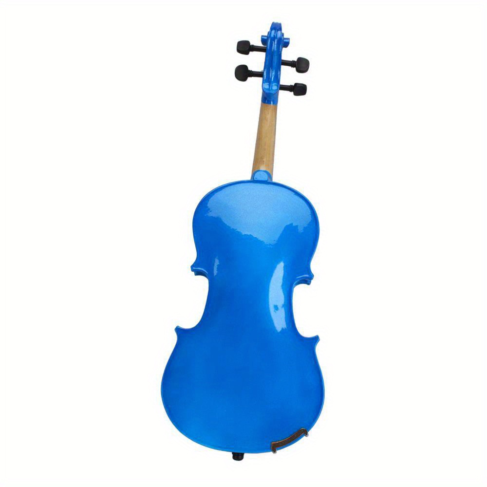4 4 full size dark violin pack with arbor white bow and basswood violin details 6