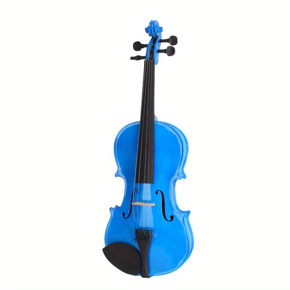 4 4 full size dark violin pack with arbor white bow and basswood violin details 12