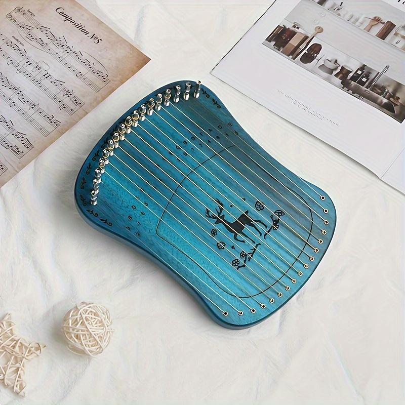 1 pc 17 string finger qin sika deer small instrument kalinba creative qin details 6