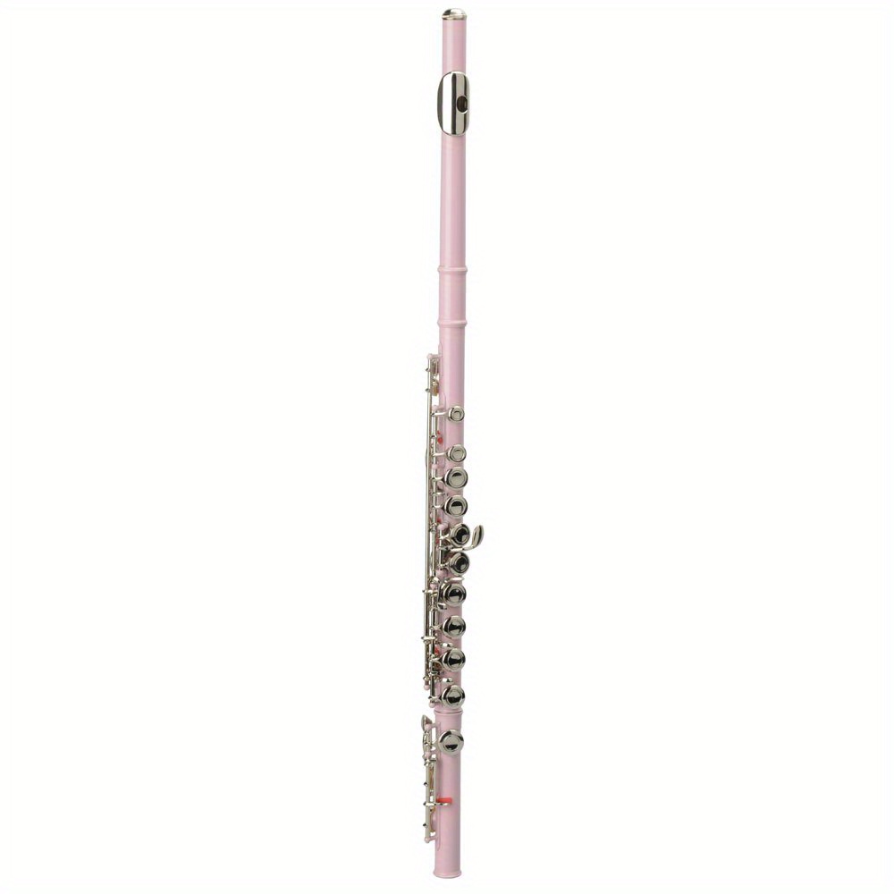 cupronickel c 16 closed holes concert band flute for student pink details 0