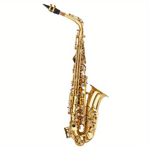 stylish range lacquered golden saxophone painted with carve patterns details 0