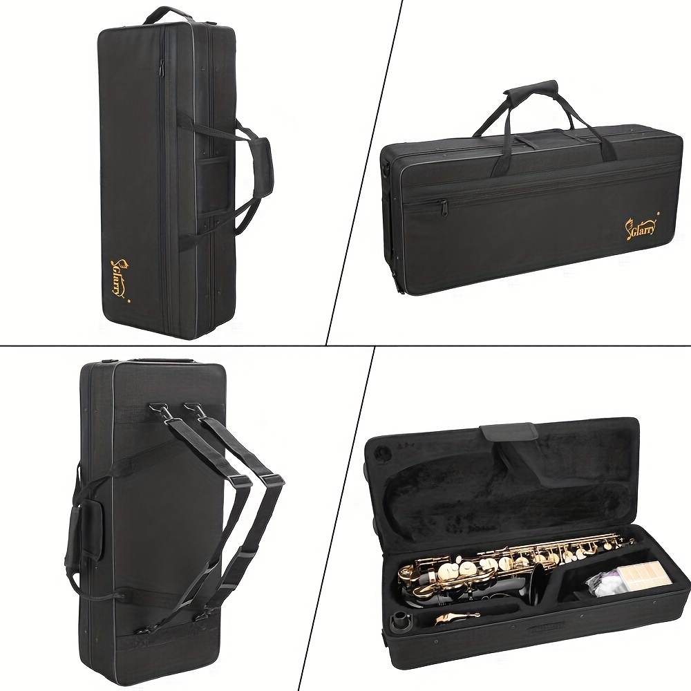 alto saxophone alto sax eb with 11reeds case black color for students and beginners details 7
