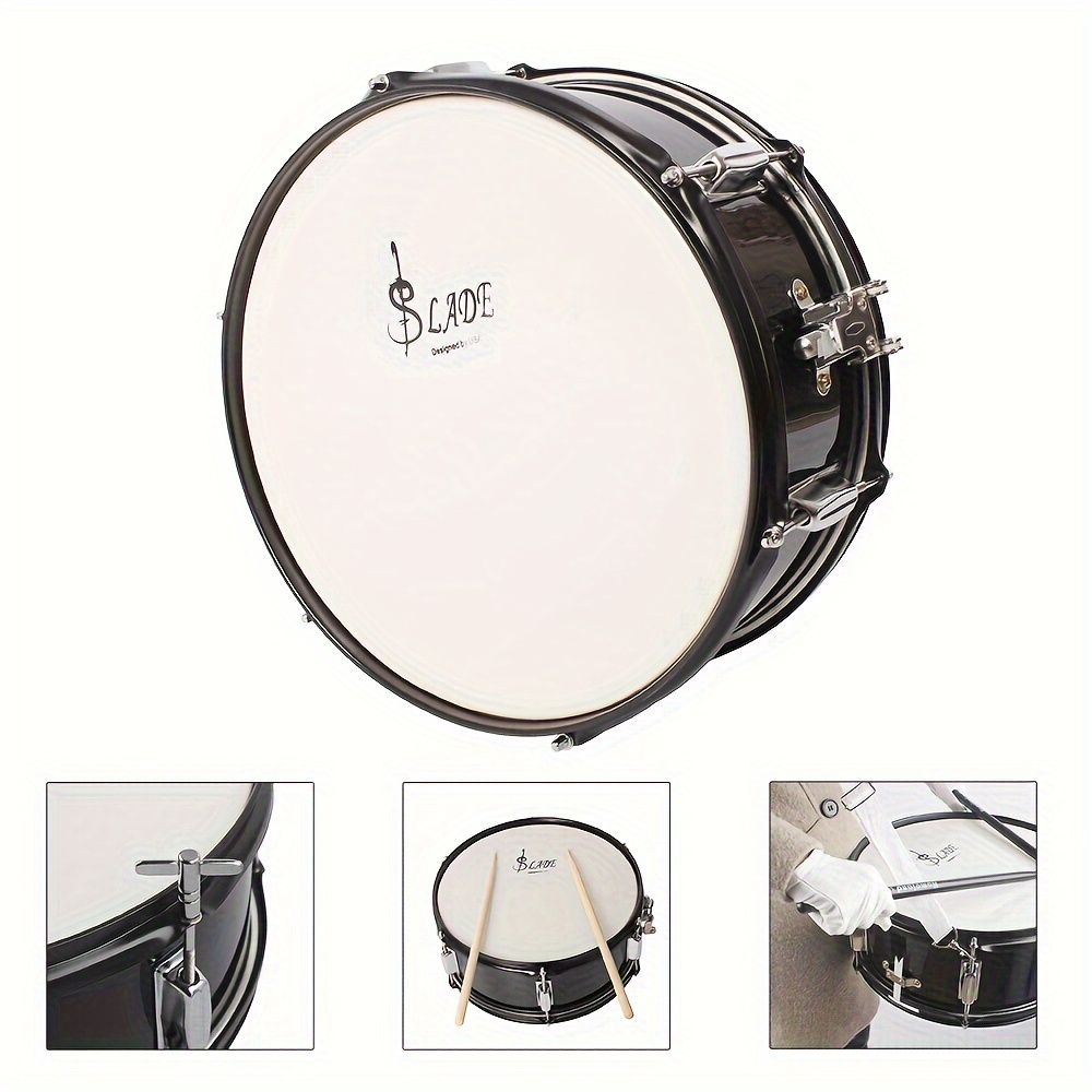 14 inch snare drum set stainless steel marching drum with angelic voice heavenly sound powerful tone 14 49 inch drum width details 5