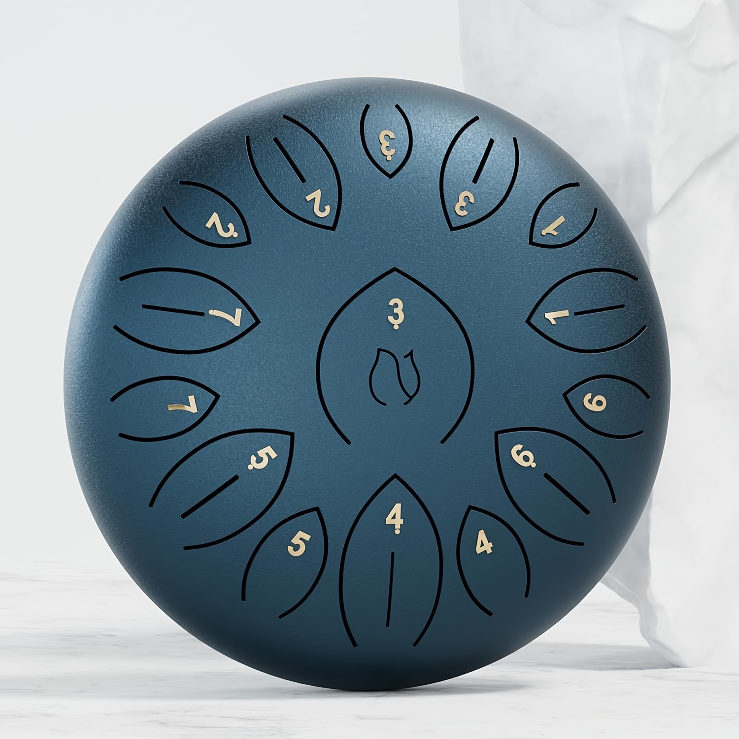 12 inch 15 note steel tongue drum tongue drums steel drum instruments for adult hand pan drum with music book drum mallets and carry bag idea for yoga music education details 1