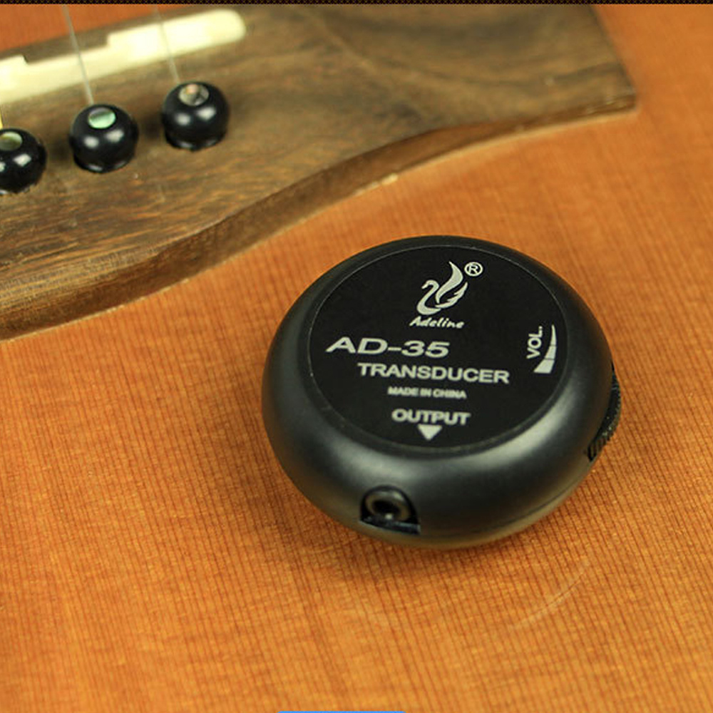 ad 35 mini sound pick up amplifier stick pickup for acoustic guitar ukulele violin cello banjo details 2