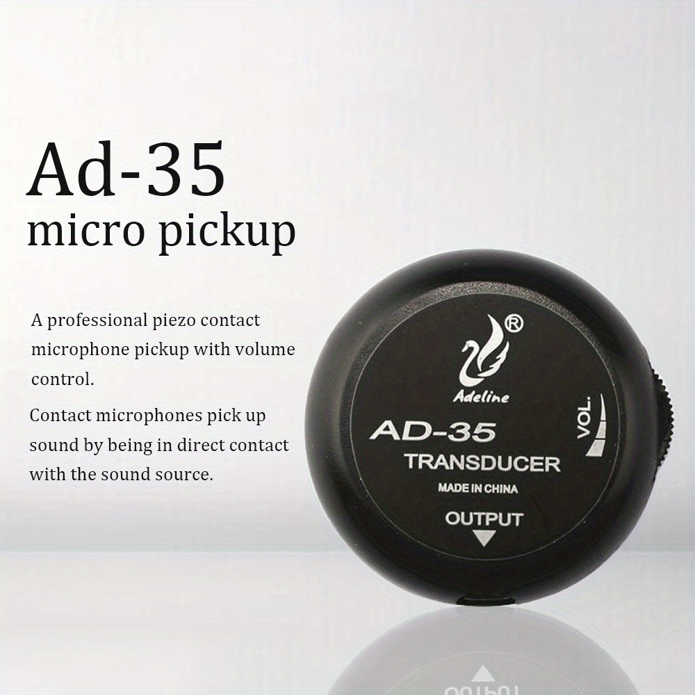 ad 35 mini sound pick up amplifier stick pickup for acoustic guitar ukulele violin cello banjo details 5