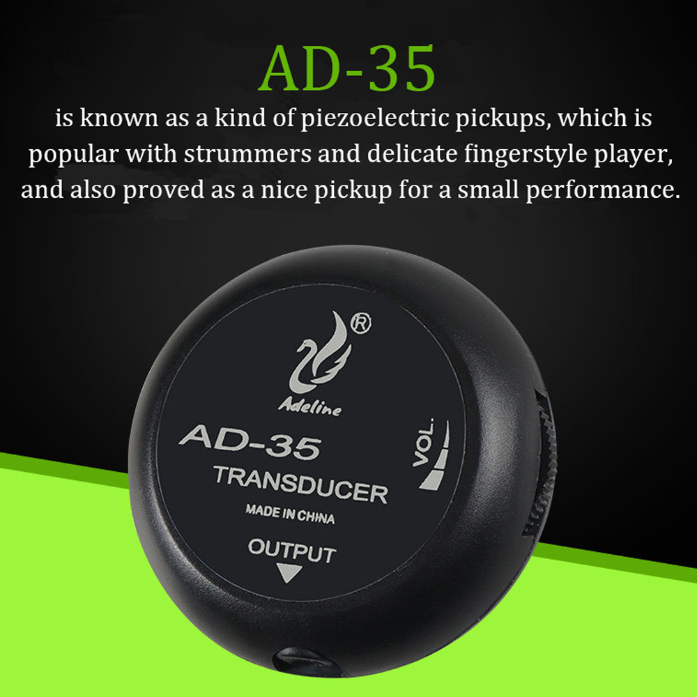 ad 35 mini sound pick up amplifier stick pickup for acoustic guitar ukulele violin cello banjo details 6