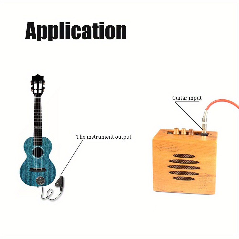 ad 35 mini sound pick up amplifier stick pickup for acoustic guitar ukulele violin cello banjo details 7
