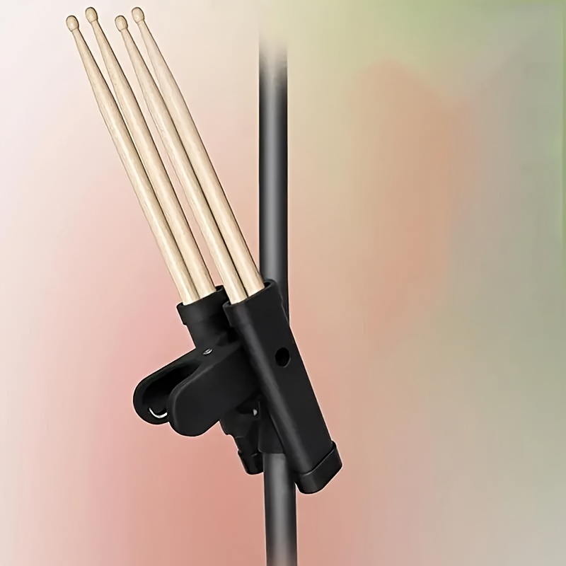 durable abs drum stick holder with large clip ideal for jazz drums essential drum stand accessory details 1