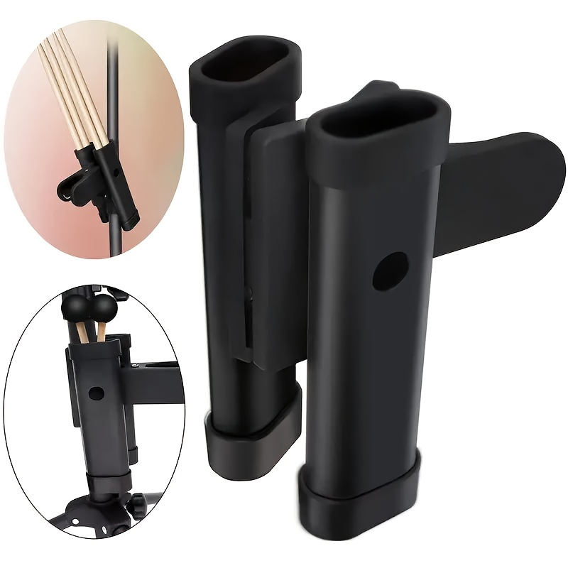 durable abs drum stick holder with large clip ideal for jazz drums essential drum stand accessory details 3