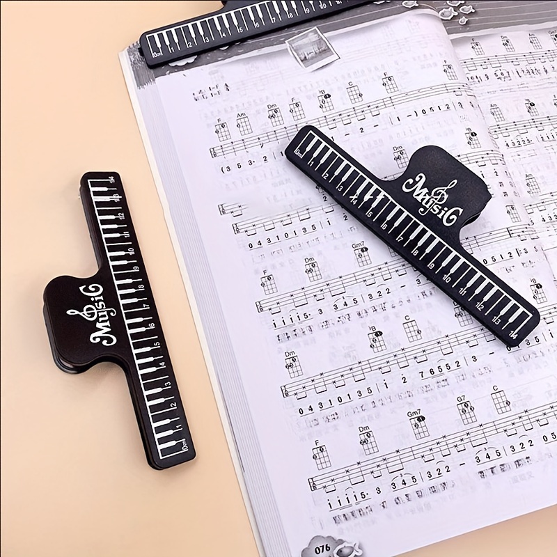1pc universal sheet music book clip large hands page holder guitar ukulele violin piano sheet for beginners musicians details 4