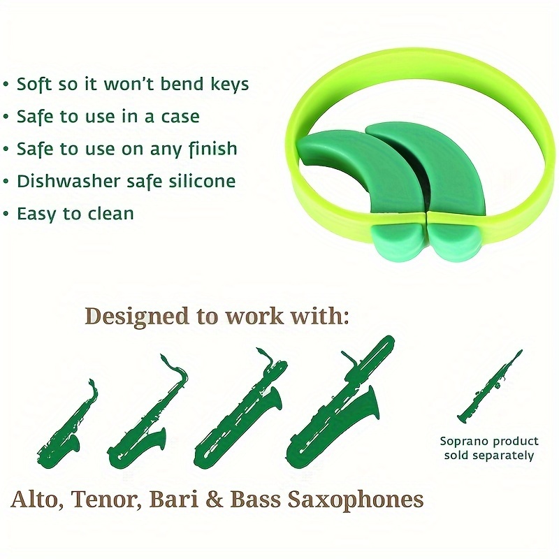 silicone saxophone key protector pad anti stick durable faux leather style cover for range keys details 3